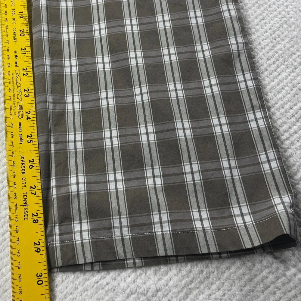 Brax‎ Golf Kenan MT Mens Plaid Pants Brown White Check Trousers 36x34 62-1287/54